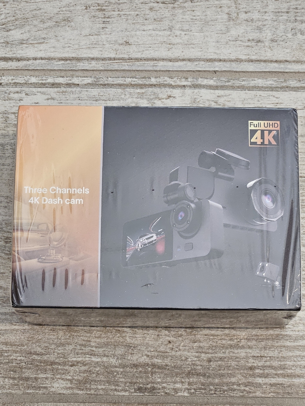 4K Three-Channel Dash Cam - Black